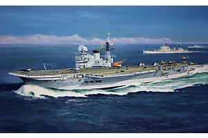 Airfix 1/600 HMS Victorious Aircraft Carrier Scaled Plastic Model Kit image 45756