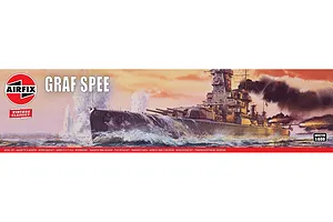 Airfix 1/600 Admiral GRAF Spee Battleship Scaled Plastic Model Kit