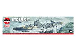 Airfix 1/600 HMS Belfast Cruiser Scale Scaled Plastic Model Kit
