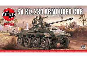 Airfix 1/76 Sdkfz.234 Armoured Car Scaled Plastic Model Kit