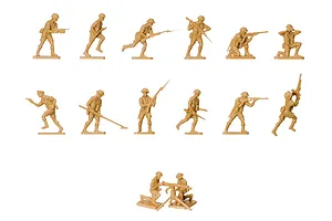 Airfix 1/76 WWII British 8th Army Infantry Scaled Plastic Model Kit image 45786