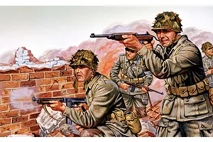 Airfix 1/76 WWII U.S. Army Paratroops Infantry Scaled Plastic Model Kit image 45803