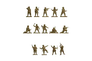 Airfix 1/76 WWII U.S. Army Paratroops Infantry Scaled Plastic Model Kit image 45804