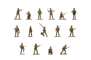 Airfix 1/76 WWII British Infantry Northern Europe Scaled Plastic Model Kit image 45807