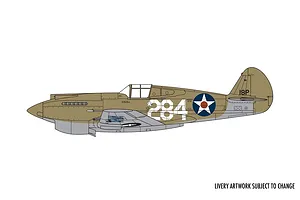 Airfix 1/72 Curtiss P-40B Warhawk Fighter Scaled Plastic Model Kit image 45821
