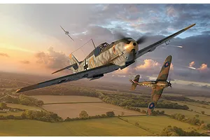 Airfix 1/72 Messerschmitt BF109 E-4 Fighter Scaled Plastic Model Kit image 45837