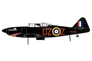 Airfix 1/72 Boulton Paul Defiant Fighter Scaled Plastic Model Kit image 45902