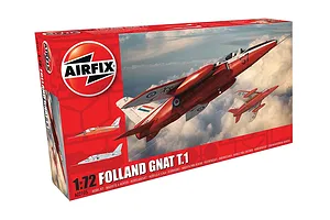 Airfix 1/72 Folland Gnat T.1 Scaled Fighter Plastic Model Kit image 45955