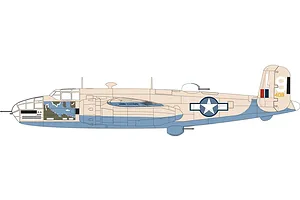 Airfix 1/72 North American B-25C/D Mitchell Bomber Scaled Plastic Model Kit image 46201