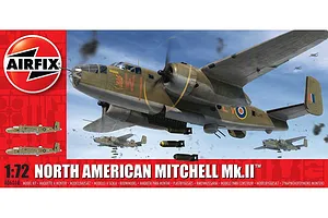 Airfix 1/72 North American Mitchell Mk.II Bomber Scaled Plastic Model Kit
