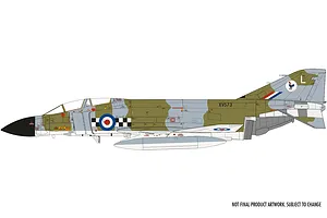 Airfix 1/72 RAF Mcdonnell Douglas FG.1 Phantom Fighter Scaled Plastic Model Kit image 46247