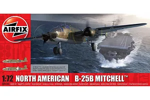 Airfix 1/72 North American B-25B Mitchell 'Doolittle Raid' Bomber Scaled Plastic Model Kit image 46248