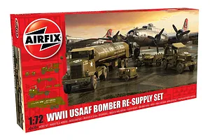 Airfix 1/72 USAAF WWII 8th Airforce Bomber Resupply Set Scaled Plastic Model Kit image 46274