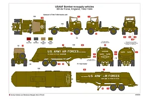 Airfix 1/72 USAAF WWII 8th Airforce Bomber Resupply Set Scaled Plastic Model Kit image 46278