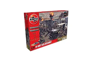 Airfix 1/72 D-Day 75th Anniversary Sea Assault Scaled Plastic Model Kit Medium Starter Set