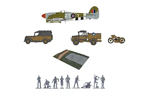 Airfix 1/72 D-Day 75th Anniversary Air Assault Scaled Plastic Model Kit Medium Starter Set image 46481