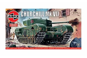 Airfix 1/76 Churchill Mk.VII Tank Scale Scaled Plastic Model Kit