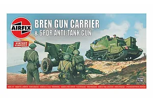 Airfix 1/76 Bren Gun Carrier & 6 Pounder Anti-Gun Scale Scaled Plastic Model Kit image 46642