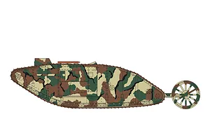 Airfix 1/76 WWI 'Male' Tank Scale Scaled Plastic Model Kit image 46651