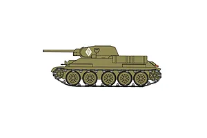 Airfix 1/76 Russian T-34 Tank Scale Scaled Plastic Model Kit image 46653