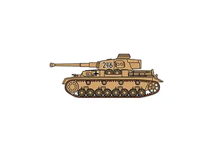 Airfix 1/76 Panzer IV Tank Scale Scaled Plastic Model Kit image 46661