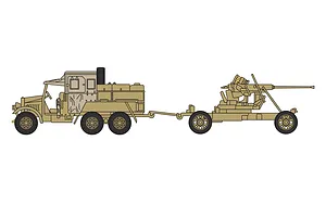 Airfix 1/76 Bofors 40mm Gun & Tractor Scale Scaled Plastic Model Kit image 46666