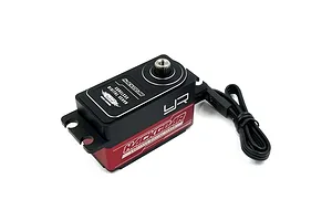 Yeah Racing Red Aluminium Low Profile Coreless 10kg 8.4v Titanium &amp; Copper Geared Servo