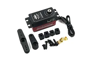 Yeah Racing Red Aluminium Low Profile Coreless 10kg 8.4v Titanium &amp;amp; Copper Geared Servo image 2