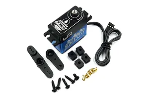 Yeah Racing Blue Aluminium Standard Coreless 33kg 8.4v Steel Geared Waterproof Servo image 46887