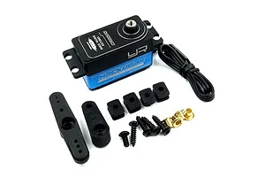 Yeah Racing Blue Aluminium Low Profile Coreless 10kg 8.4v Titanium & Copper Geared Servo image 46890