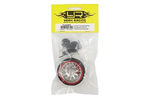 Yeah Racing Red Aluminium Type A Transmitter Steering Wheel Set image 46910