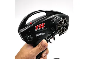 Yeah Racing Aluminium Single Hand TX Steering Adaptor - Black image 46921