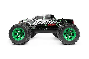 Maverick 1/10 Quantum MT Silver & Green Painted Body Shell w/ Decals image 46961