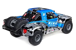Losi Super Baja Rey 2.0 8S 4X4 RC Short Course Truck Electric Brushless 4WD 1/6 Scale RTR - King Shock Edition Blue image 47439