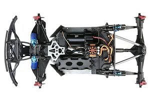 Losi Super Baja Rey 2.0 8S 4X4 RC Short Course Truck Electric Brushless 4WD 1/6 Scale RTR - King Shock Edition Blue image 47458