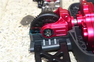 GPM Aluminium Front or Rear Differential Output Yokes 2Pcs - Red image 47669