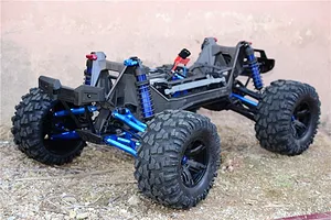 GPM HD Steel 18T/53T 1Mod Pinion & Spur Gear Set w/ Blue Aluminium Gear Adapter image 47749