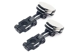 Yeah Racing 1/10 Black Aluminium Magnetic Stealth Body Mount 2Pcs image 47848