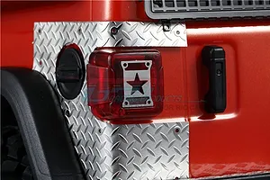 GPM Black Stainless Steel Type A Taillight Covers 4Pcs image 47965