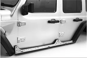 GPM Silver Stainless Steel Slip Proof Treads Side Step 2Pcs image 47968