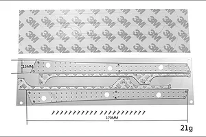 GPM Silver Stainless Steel Slip Proof Treads Side Step 2Pcs image 47970