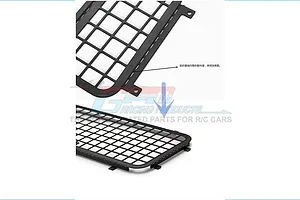 GPM Black Stainless Steel Rear Window Guards 3Pcs w/ Hardware image 48037