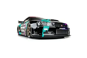 Protoform 1/7 ARRMA Infraction 2002 Nissan Skyline GT-R R34 Unpainted Body Shell image 48099