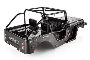 HSP 1/10 Jeep CJ Green Painted Body Shell w/ Roll Cage image 48152