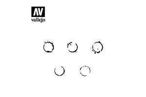 Vallejo Drum Oil Markings Stencil image 48255