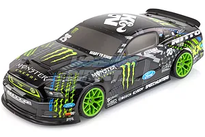 HPI E10 Drift Monster Energy/Nitto Tire 2013 Ford Mustang RC Drift Car Electric 1/10 Scale RTR image 4880