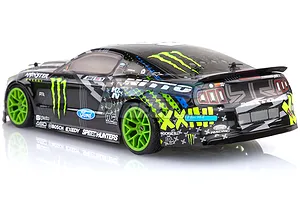HPI E10 Drift Monster Energy/Nitto Tire 2013 Ford Mustang RC Drift Car Electric 1/10 Scale RTR image 4883