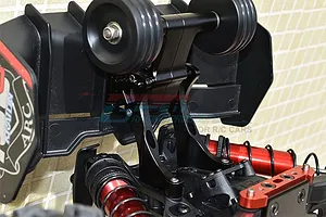 GPM Red Aluminium Rear Wheelie Bar w/ Wing Mount Set image 48884