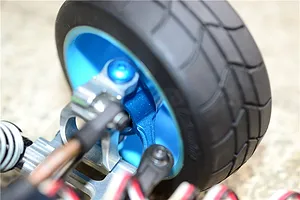 GPM Black Aluminium TT-02B Front Steering Hubs 2Pcs image 48896