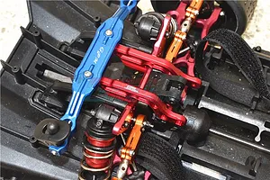 GPM Red Aluminium Rear Body Post Fixed Mounts 2Pcs w/ Hardware image 48903